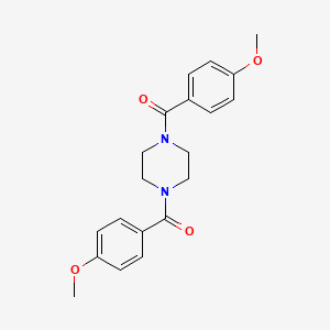 molecular formula C20H22N2O4 B2705298 1,4-双(4-甲氧基苯甲酰)哌嗪 CAS No. 116435-87-1