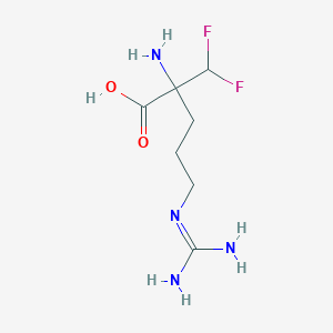 molecular formula C7H14F2N4O2 B027053 2-(Difluoromethyl)arginine CAS No. 69955-43-7