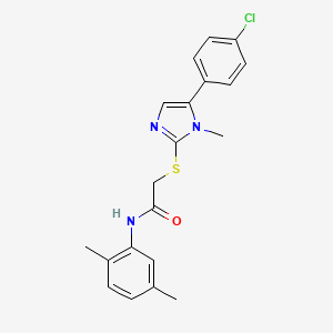 2-((5-(4-chlorophenyl)-1-methyl-1H-imidazol-2-yl)thio)-N-(2,5-dimethylphenyl)acetamide