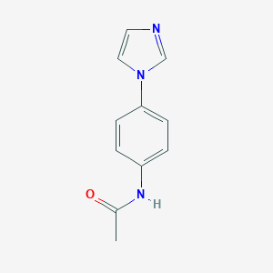 molecular formula C11H11N3O B270532 N-[4-(1H-imidazol-1-yl)phenyl]acetamide 