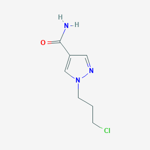 1-(3-Chloropropyl)pyrazole-4-carboxamide