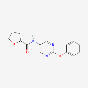 N-(2-phenoxypyrimidin-5-yl)tetrahydrofuran-2-carboxamide