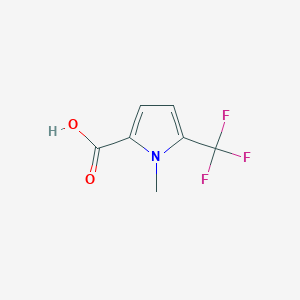 molecular formula C7H6F3NO2 B2705347 1-Methyl-5-(trifluoromethyl)-1H-pyrrole-2-carboxylic acid CAS No. 1368361-22-1