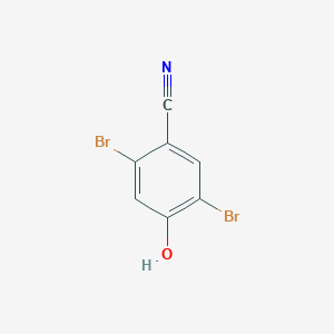 molecular formula C7H3Br2NO B2705349 2,5-Dibromo-4-hydroxybenzonitrile CAS No. 1824055-68-6