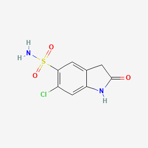 molecular formula C8H7ClN2O3S B2705354 6-chloro-2-oxo-2,3-dihydro-1H-indole-5-sulfonamide CAS No. 1099139-86-2