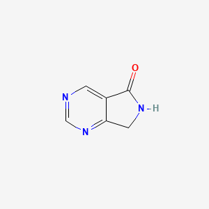molecular formula C6H5N3O B2705358 6,7-Dihydro-5H-pyrrolo[3,4-d]pyrimidin-5-one CAS No. 1046121-35-0