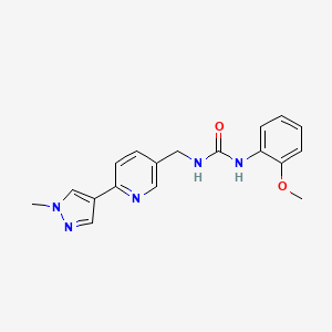1-(2-methoxyphenyl)-3-((6-(1-methyl-1H-pyrazol-4-yl)pyridin-3-yl)methyl)urea