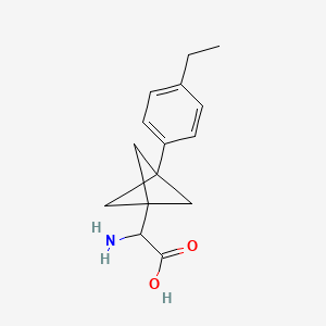 molecular formula C15H19NO2 B2705360 2-Amino-2-[3-(4-ethylphenyl)-1-bicyclo[1.1.1]pentanyl]acetic acid CAS No. 2287261-14-5