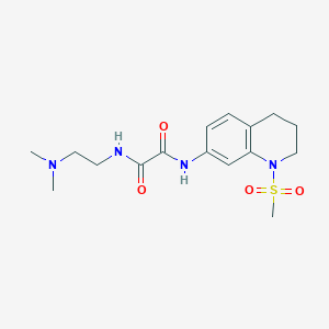 N1-(2-(dimethylamino)ethyl)-N2-(1-(methylsulfonyl)-1,2,3,4-tetrahydroquinolin-7-yl)oxalamide