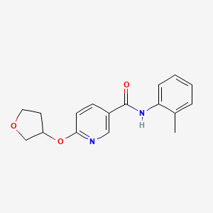6-((tetrahydrofuran-3-yl)oxy)-N-(o-tolyl)nicotinamide