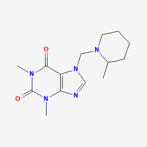 1,3-dimethyl-7-((2-methylpiperidin-1-yl)methyl)-1H-purine-2,6(3H,7H)-dione