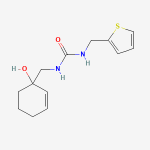 molecular formula C13H18N2O2S B2705413 1-[(1-Hydroxycyclohex-2-en-1-yl)methyl]-3-[(thiophen-2-yl)methyl]urea CAS No. 2097933-23-6