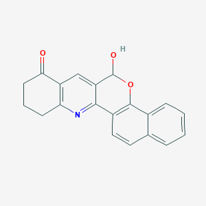 molecular formula C20H15NO3 B2705414 6-hydroxy-6,9,10,11-tetrahydro-8H-benzo[7,8]chromeno[4,3-b]quinolin-8-one CAS No. 866138-19-4