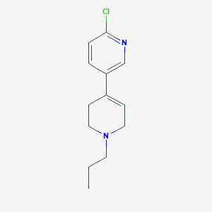 molecular formula C13H17ClN2 B2705420 2-Chloro-5-(1-propyl-3,6-dihydro-2H-pyridin-4-yl)pyridine CAS No. 2305335-95-7