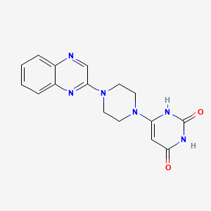 6-(4-(quinoxalin-2-yl)piperazin-1-yl)pyrimidine-2,4(1H,3H)-dione