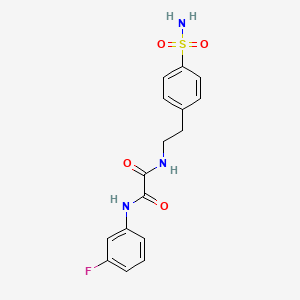 molecular formula C16H16FN3O4S B2705428 N1-(3-氟苯基)-N2-(4-磺酰氨基苯乙基)草酰胺 CAS No. 887204-50-4