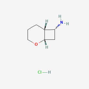 molecular formula C7H14ClNO B2705433 (1S,6R,7R)-2-氧杂双环[4.2.0]辛-7-胺;盐酸盐 CAS No. 2173996-83-1