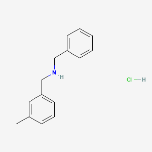 molecular formula C15H18ClN B2705461 N-Benzyl(3-methylphenyl)methanamine hydrochloride CAS No. 1048640-75-0; 15429-17-1