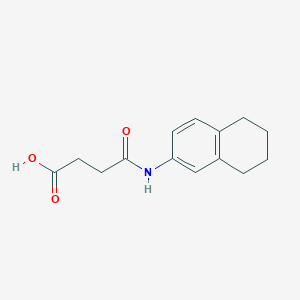 molecular formula C14H17NO3 B270547 4-Oxo-4-(5,6,7,8-tetrahydro-2-naphthalenylamino)butanoic acid 