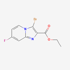 molecular formula C10H8BrFN2O2 B2705481 Ethyl 3-bromo-7-fluoroimidazo[1,2-a]pyridine-2-carboxylate CAS No. 2379918-49-5