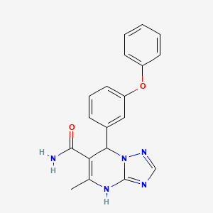 5-Methyl-7-(3-phenoxyphenyl)-4,7-dihydro-[1,2,4]triazolo[1,5-a]pyrimidine-6-carboxamide
