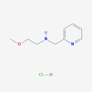 molecular formula C9H15ClN2O B2705488 (2-Methoxyethyl)(2-pyridinylmethyl)amine hydrochloride CAS No. 1158226-76-6