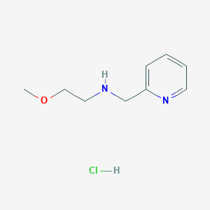 molecular formula C9H15ClN2O B2705488 (2-甲氧基乙基)(2-吡啶基甲基)胺盐酸盐 CAS No. 1158226-76-6