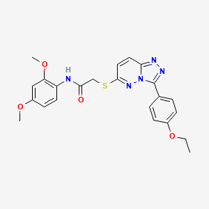 molecular formula C23H23N5O4S B2705525 N-(2,4-dimethoxyphenyl)-2-((3-(4-ethoxyphenyl)-[1,2,4]triazolo[4,3-b]pyridazin-6-yl)thio)acetamide CAS No. 852436-79-4