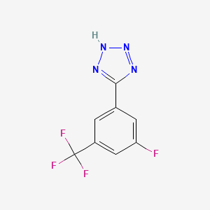 B2705530 5-[3-fluoro-5-(trifluoromethyl)phenyl]-2H-1,2,3,4-tetrazole CAS No. 874784-07-3