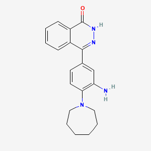 molecular formula C20H22N4O B2705539 4-(3-Amino-4-azepan-1-ylphenyl)-phthalazin-1(2H)-one CAS No. 882000-15-9