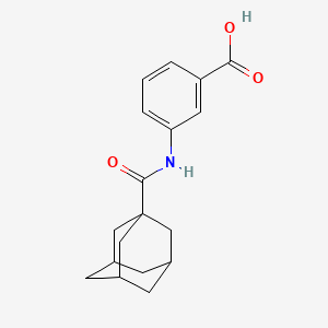 molecular formula C18H21NO3 B2705543 3-(Adamantane-1-carbonylamino)benzoic acid CAS No. 62144-91-6