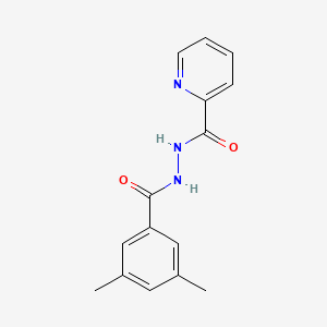 molecular formula C15H15N3O2 B2705544 N'-(3,5-dimethylbenzoyl)pyridine-2-carbohydrazide CAS No. 931596-95-1