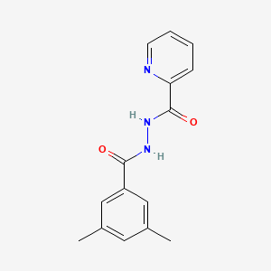 molecular formula C15H15N3O2 B2705544 N'-(3,5-二甲基苯甲酰)吡啶-2-甲酰肼 CAS No. 931596-95-1