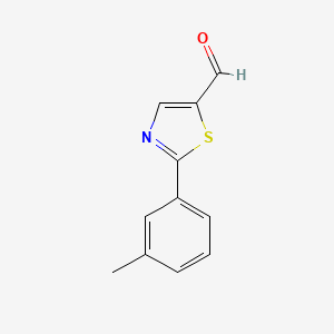 molecular formula C11H9NOS B2705546 2-M-Tolylthiazole-5-carbaldehyde CAS No. 921061-16-7; 921124-57-4