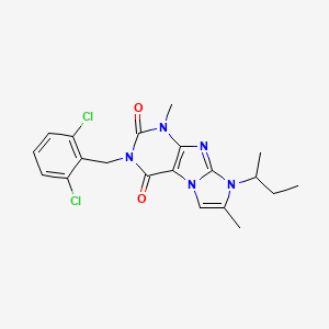 8-(sec-butyl)-3-(2,6-dichlorobenzyl)-1,7-dimethyl-1H-imidazo[2,1-f]purine-2,4(3H,8H)-dione