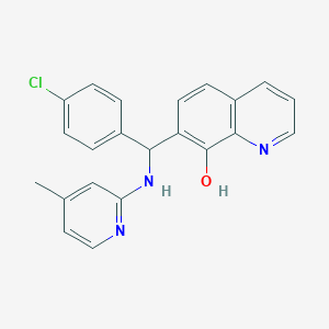 7-{(4-Chlorophenyl)[(4-methylpyridin-2-yl)amino]methyl}quinolin-8-ol