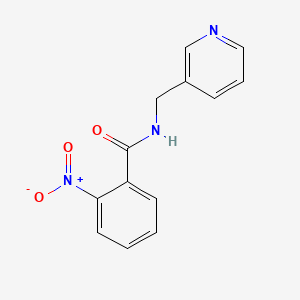 molecular formula C13H11N3O3 B2705559 2-硝基-N-(吡啶-3-基甲基)苯甲酰胺 CAS No. 120275-62-9