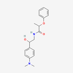 molecular formula C19H24N2O3 B2705568 N-(2-(4-(dimethylamino)phenyl)-2-hydroxyethyl)-2-phenoxypropanamide CAS No. 1421529-69-2