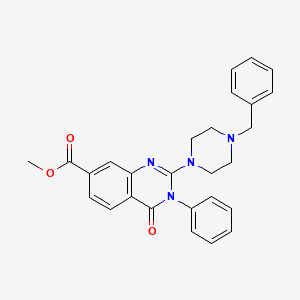3,3-dimethyl-1-(2-oxo-2-pyrrolidin-1-ylethyl)-N-(1,2,3,4-tetrahydronaphthalen-1-yl)indoline-5-sulfonamide