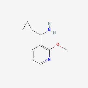 molecular formula C10H14N2O B2705587 环丙基(2-甲氧基吡啶-3-基)甲胺 CAS No. 1270516-78-3