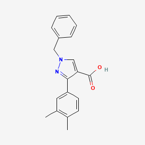 1-benzyl-3-(3,4-dimethylphenyl)-1H-pyrazole-4-carboxylic acid