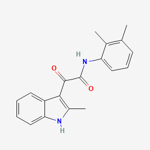 molecular formula C19H18N2O2 B2705594 N-(2,3-二甲基苯基)-2-(2-甲基-1H-吲哚-3-基)-2-氧代乙酰胺 CAS No. 852369-38-1