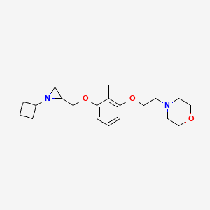 4-[2-[3-[(1-Cyclobutylaziridin-2-yl)methoxy]-2-methylphenoxy]ethyl]morpholine