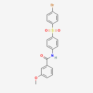N-{4-[(4-bromophenyl)sulfonyl]phenyl}-3-methoxybenzenecarboxamide