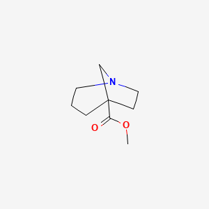 molecular formula C9H15NO2 B2705634 Methyl 1-azabicyclo[3.2.1]octane-5-carboxylate CAS No. 119102-44-2