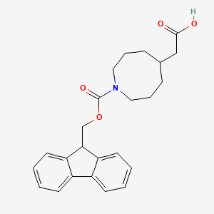 2-[1-(9H-Fluoren-9-ylmethoxycarbonyl)azocan-5-yl]acetic acid