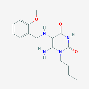 6-Amino-1-butyl-5-(2-methoxy-benzylamino)-1H-pyrimidine-2,4-dione
