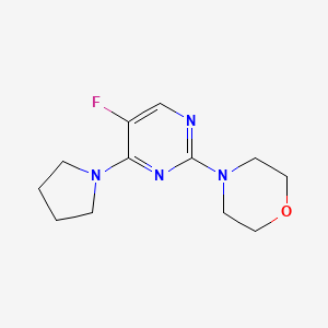 4-(5-Fluoro-4-(pyrrolidin-1-yl)pyrimidin-2-yl)morpholine