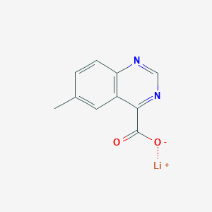 molecular formula C10H7LiN2O2 B2705654 Lithium;6-methylquinazoline-4-carboxylate CAS No. 2253640-72-9