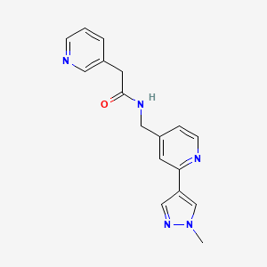 N-((2-(1-methyl-1H-pyrazol-4-yl)pyridin-4-yl)methyl)-2-(pyridin-3-yl)acetamide